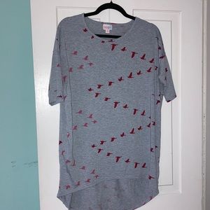 —XS bird LuLaRoe Irma Tunic